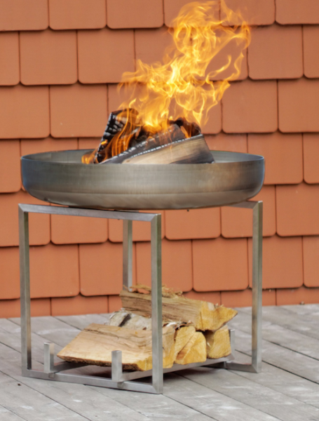 Design - Feuerschale "NAGLIAI" Größe M Ø 63 cm EDELSTAHL